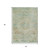 5' X 8' Sage And Copper Medallion Washable Indoor Outdoor Area Rug