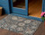 3' X 5' Taupe Blue And Beige Geometric Washable Indoor Outdoor Area Rug
