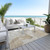 5' X 8' Ivory And Beige Abstract Washable Indoor Outdoor Area Rug