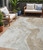 5' X 8' Ivory And Beige Abstract Washable Indoor Outdoor Area Rug