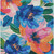 3' X 5' Navy Blue And Sky Blue Floral Washable Indoor Outdoor Area Rug