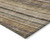 5' X 8' Taupe Beige And Brown Striped Washable Indoor Outdoor Area Rug