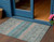 3' X 5' Teal Blue Salmon And Beige Medallion Washable Indoor Outdoor Area Rug