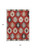 5' X 8' Red Ivory And Salmon Southwestern Washable Indoor Outdoor Area Rug