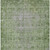 3' X 5' Fern Green Oriental Washable Indoor Outdoor Area Rug