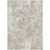 3' X 5' Ivory Beige And Linen Floral Washable Indoor Outdoor Area Rug