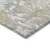 3' X 5' Ivory Beige And Linen Floral Washable Indoor Outdoor Area Rug