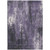 5' X 8' Purple And Ivory Abstract Washable Indoor Outdoor Area Rug