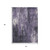 5' X 8' Purple And Ivory Abstract Washable Indoor Outdoor Area Rug