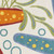 8' Blue Yellow And Orange Round Starfish Indoor Outdoor Area Rug