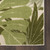 6' Ivory And Green Palm Leaf Indoor Outdoor Runner Rug