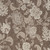 6' X 9' Brown And Ivory Floral Indoor Outdoor Area Rug