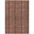 9' X 12' Blush Burgundy And Pink Striped Washable Indoor Outdoor Area Rug