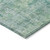 8' Teal Blue Round Abstract Washable Indoor Outdoor Area Rug