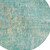8' Teal Blue Round Abstract Washable Indoor Outdoor Area Rug