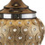 Homeroots Lighting Glitzy Gold Bejeweled Table Lamp, Gold Finish, 28.75 Inches Height