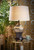 Homeroots Lighting Glitzy Gold Bejeweled Table Lamp, Gold Finish, 28.75 Inches Height