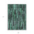 9' X 12' Sage Teal Blue And Emerald Striped Washable Indoor Outdoor Area Rug