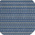 8' Navy Blue And Mint Green Round Striped Washable Indoor Outdoor Area Rug