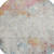 8' Teal Blue Round Abstract Washable Indoor Outdoor Area Rug