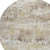 8' Ivory And Taupe Round Striped Washable Indoor Outdoor Area Rug
