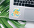 Clouds Around Moon Vinyl Sticker