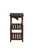 24" Brown Wood End Table With Two Shelves And USB Port