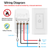 Smart WiFi Light Switch Touch In Wall Remote 