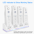 4 Remotes Charging Dock Game Controller Charger 