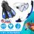 Snorkeling Gear Mask Fin Snorkel Set 