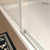 72" White Glass Sliding Closet Doors