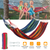 Double Hammock 2 Person Canvas Hanging Hammock Swing Bed 