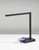 Homeroots Lighting Slender Bar Black Metal LED Charging Desk Light, Black