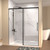 72" Black Glass Sliding Closet Doors