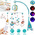 Baby Musical Crib Bed Bell Rotating Mobile Star