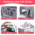 Portable Baby Crib Foldable Baby Beside Bassinet Wheel Lock