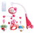 Baby Musical Crib Bed Bell Rotating Mobile Star Projection