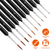 10Pcs Miniature Detail Paint Brush Set