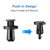 100 Pcs Bumper Fastener Rivets 