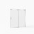 72" White Glass Sliding Closet Doors