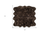 6' X 6' Chocolate Faux Fur Washable Non Skid Area Rug
