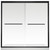 58" Black Glass Sliding Closet Doors