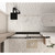 76" Black Glass Sliding Closet Doors