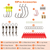 94Pcs Fishing Lures Kit Soft Plastic Fishing Baits Set