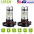 2PCS 1100LM 100W 5202 H16 LED Fog DRL Light Bulb
