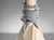 Homeroots Lighting Natural Wood Tripod Base Table Lamp, Grey Felt Shade, Natural Ash Wood