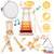 8Pcs Toddler Musical Toys Wooden Montessori Musical Instruments