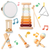 8Pcs Toddler Musical Toys Wooden Montessori Musical Instruments