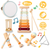 8Pcs Toddler Musical Toys Wooden Montessori Musical Instruments