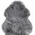 6' Gray Genuine Sheepskin Animal Print Shag Area Rug